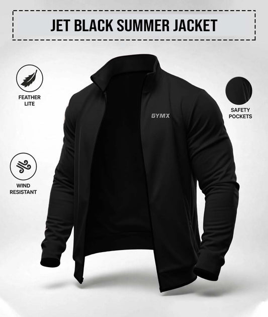 Jet Black Summer Jacket - Aero Series
