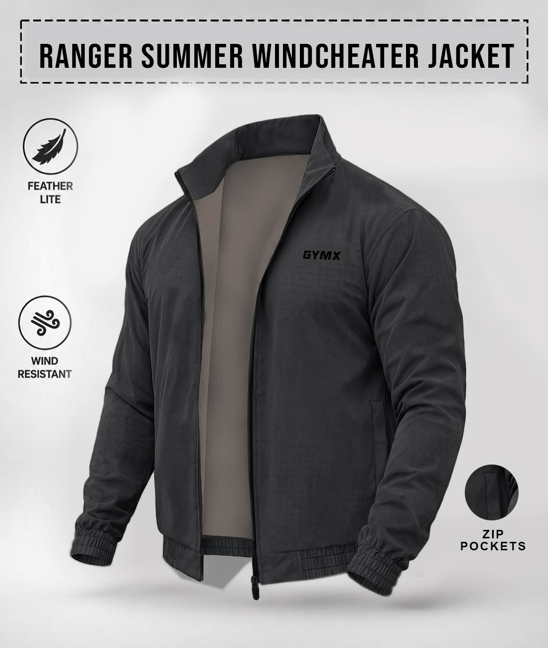 Ranger Summer Windcheater Jacket: Shadow Grey