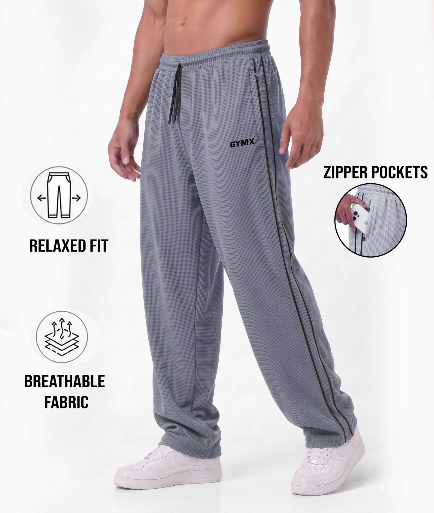 Korean Oversized Pro Joggers- Grey
