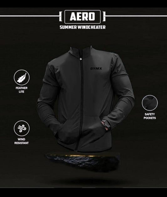 GymX Carbon Grey Windcheater