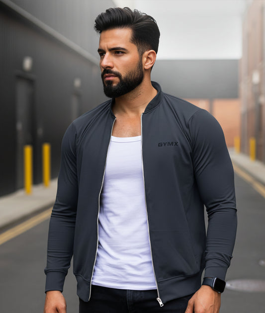 Bomber Jacket: Grey - Sale