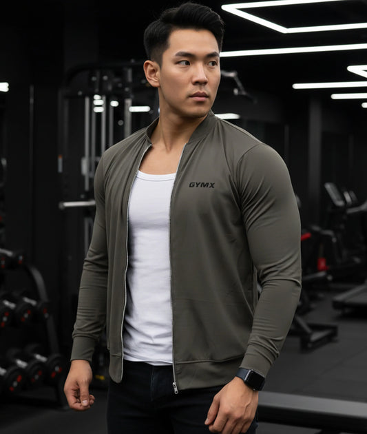 Bomber Jacket: Tan Brown