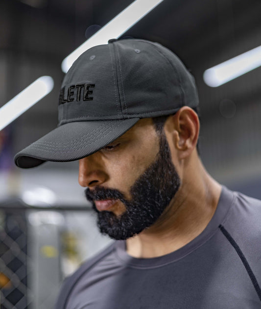 Athlete GymX Cotton Sports Head Caps: Carbon Grey (Adjustable Strap) - GymX
