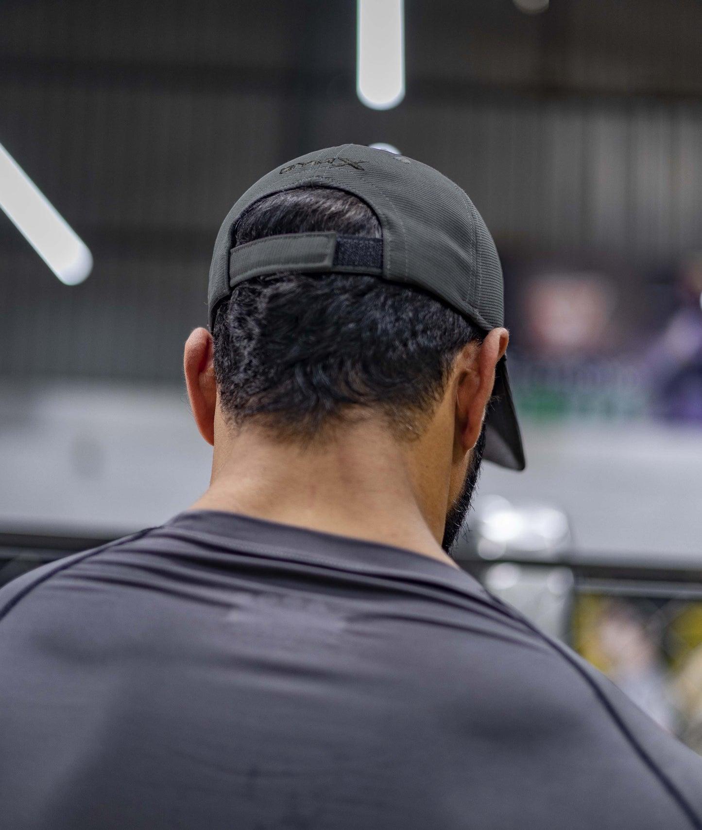 Athlete GymX Cotton Sports Head Caps: Carbon Grey (Adjustable Strap)