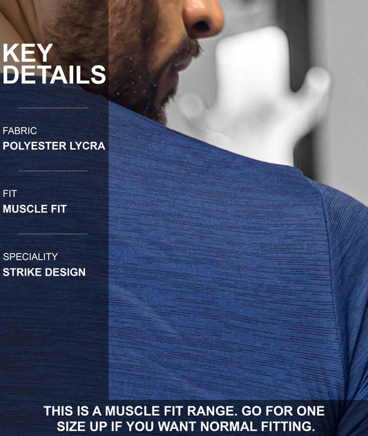 Strike GymX Tee: Blue - sale