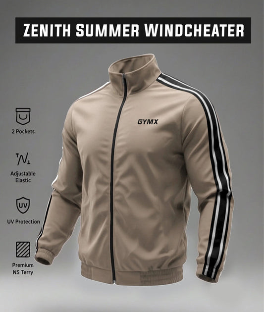 Zenith Oversized Summer Jacket: Beige