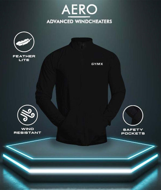 Jet Black Jacket Summer Windcheater - Aero Series
