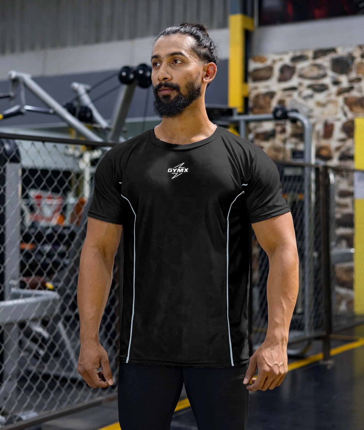 Jacquard Pro GymX Tee: Dark Black - Sale - GymX