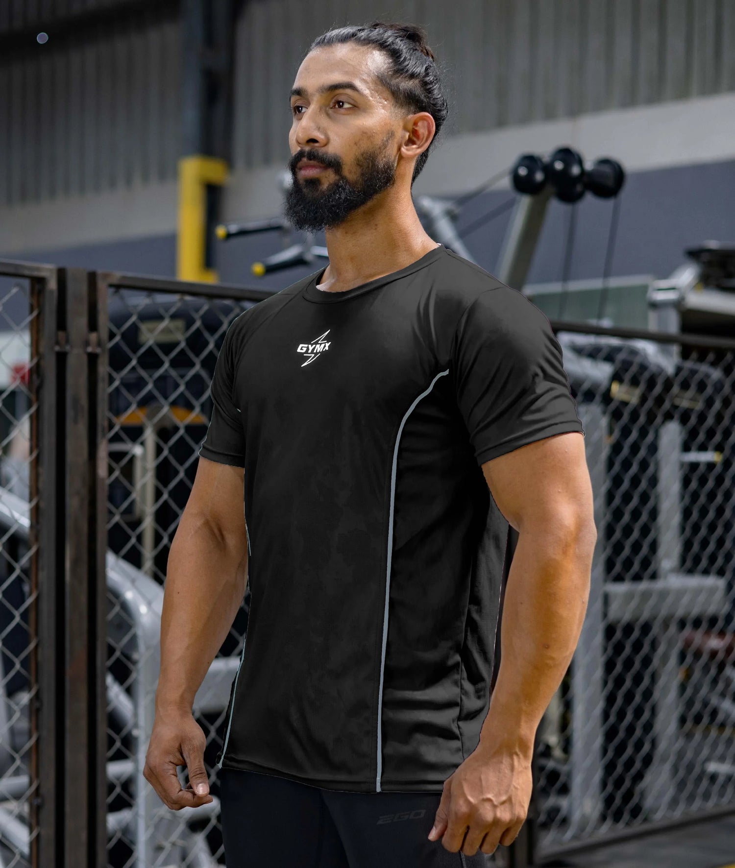 Jacquard Pro GymX Tee: Dark Black - Sale - GymX