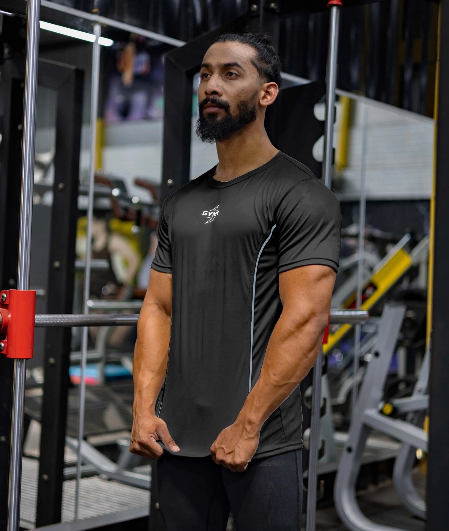 Jacquard Pro GymX Tee: Dark Black - Sale - GymX