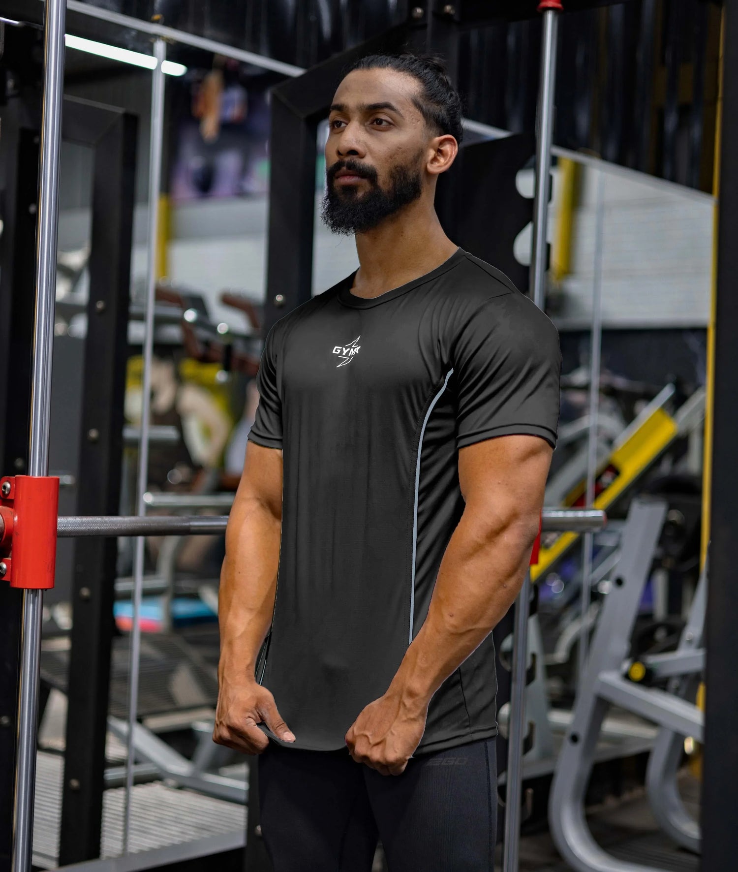 Jacquard Pro GymX Tee: Dark Black - Sale - GymX
