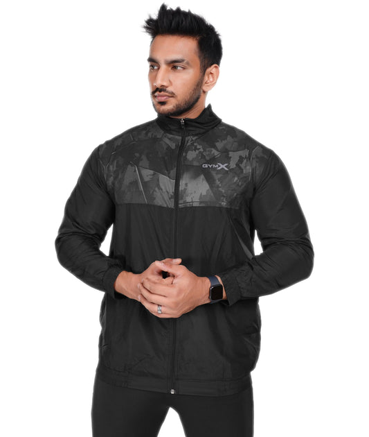 Urban Camo GymX Windcheater: Black Camo - GymX