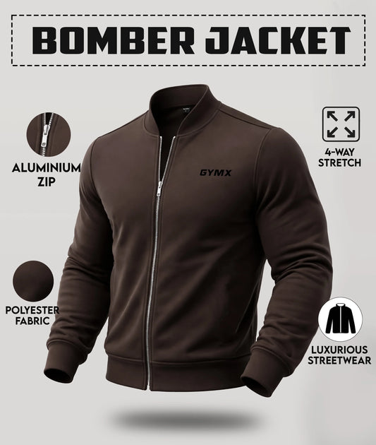 Bomber Jacket: Dusky Brown