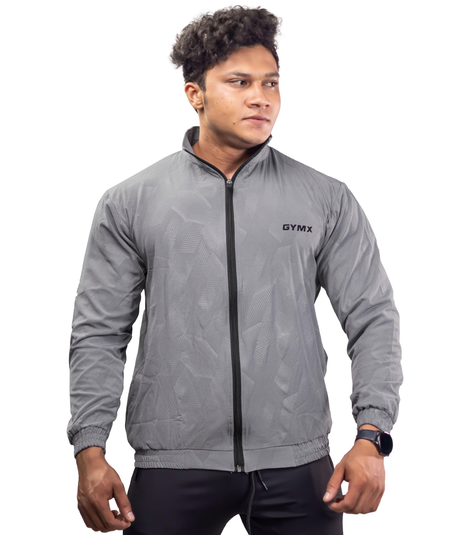 Berlin Camo Windcheater: Grey - GymX
