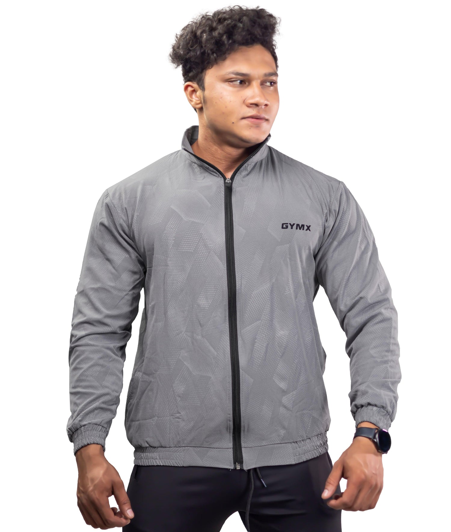 Berlin Camo Windcheater: Grey - GymX