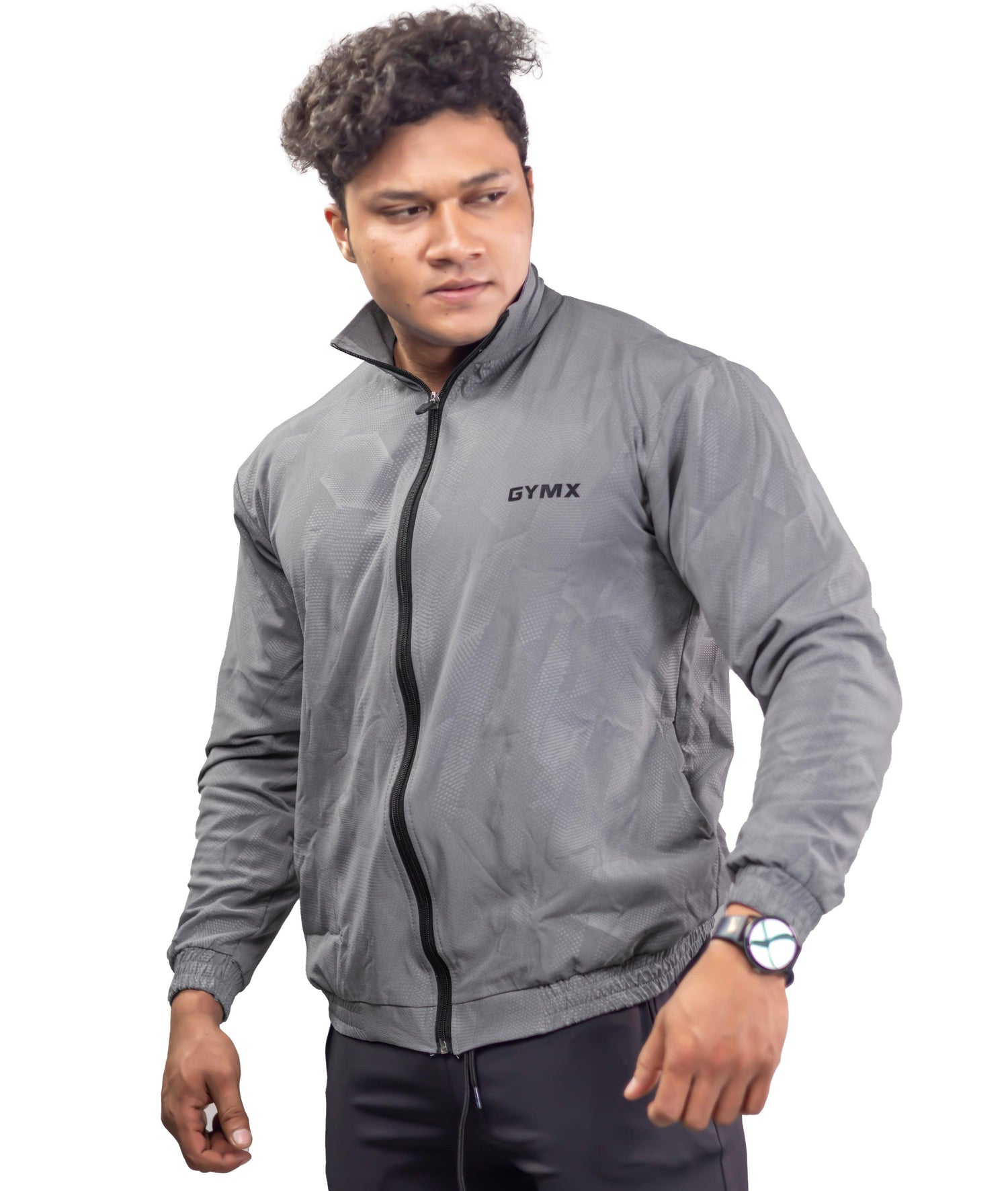 Berlin Camo Windcheater: Grey - GymX