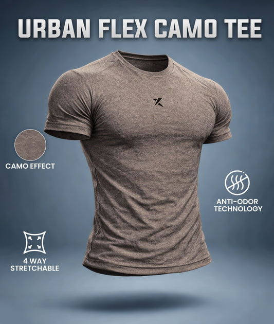 Urban Flex Camo Tee- Mud Brown