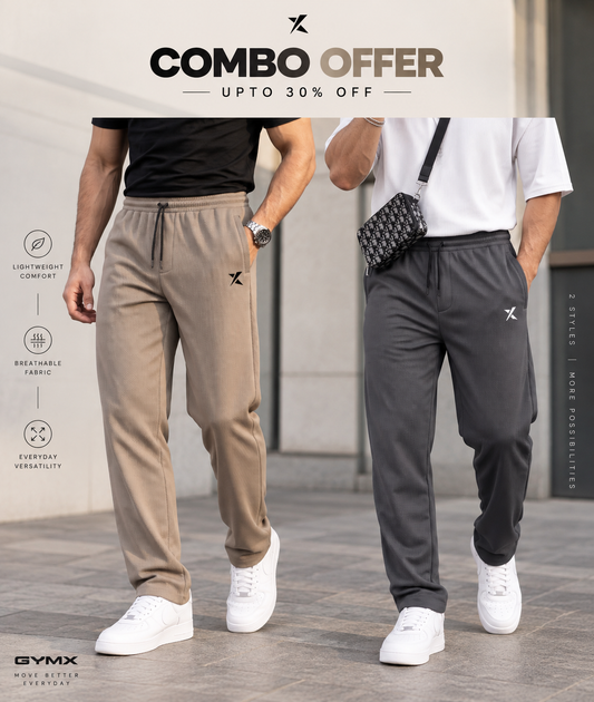 Combo Offer: Axis Bottoms- Grey & Coffee Brown