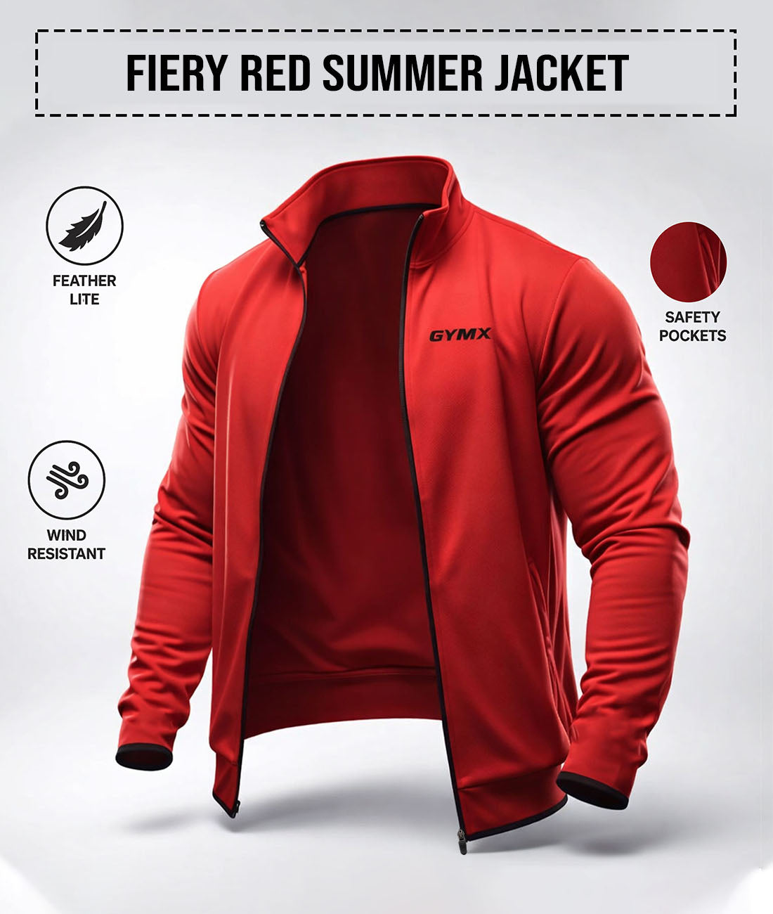 Fiery Red Summer Jacket