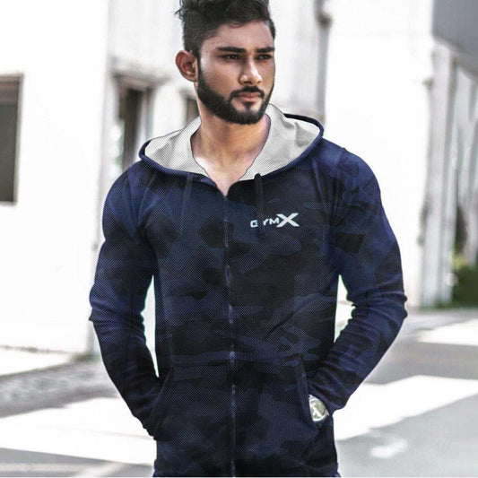 Tiger Blue Skin Hoodie - Predator Series - Sale - GymX