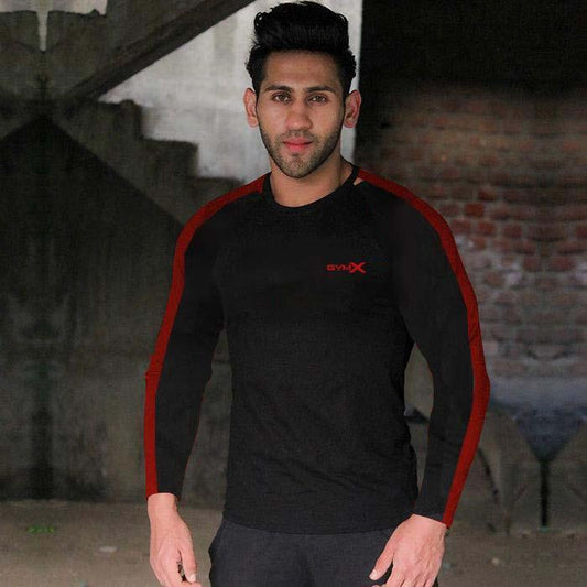 Full sleeve red and black Tee - Sale