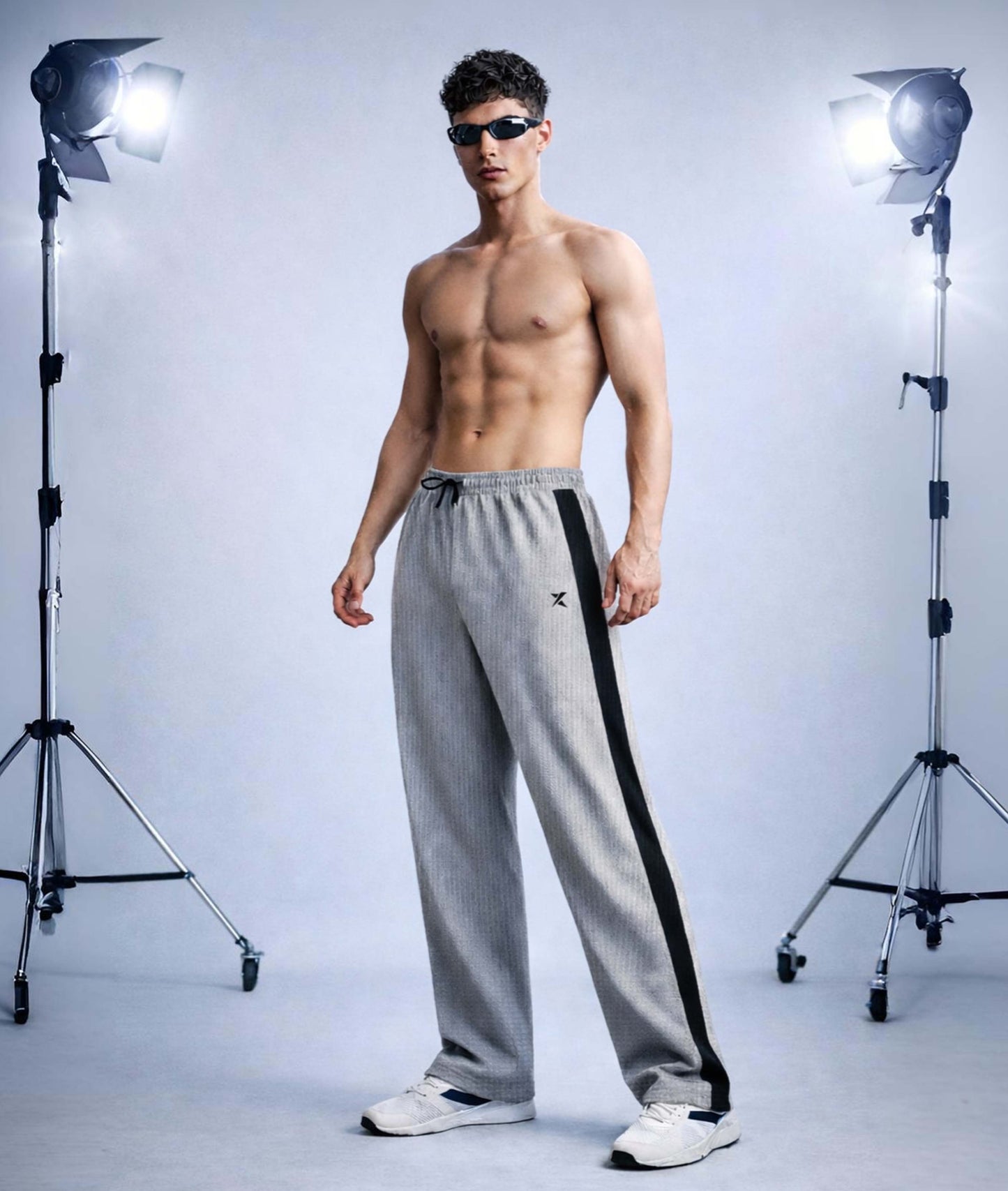 Korean Relaxed Fit GymX Joggers – Grey