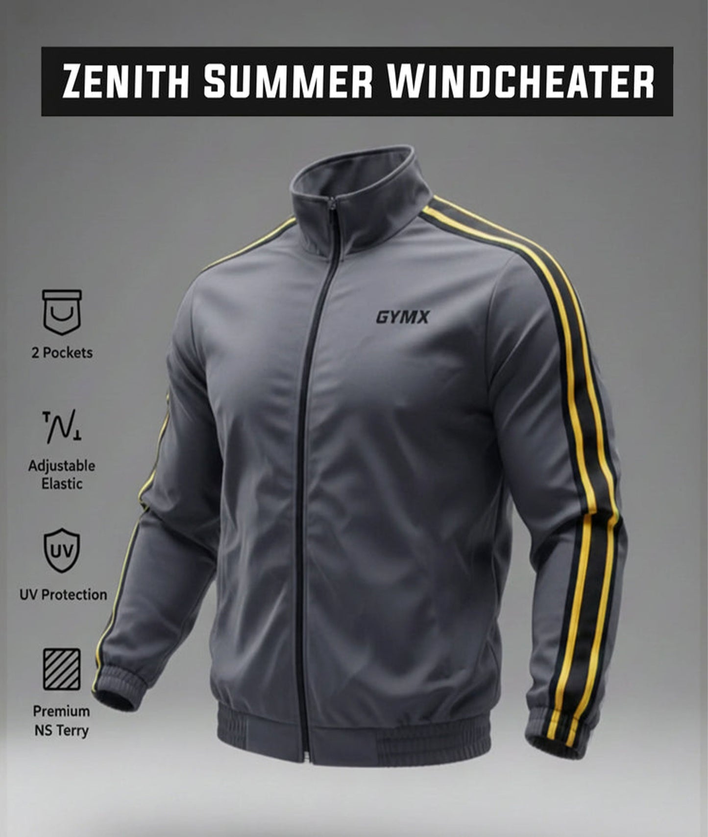 Zenith Oversized Summer Jacket: Grey