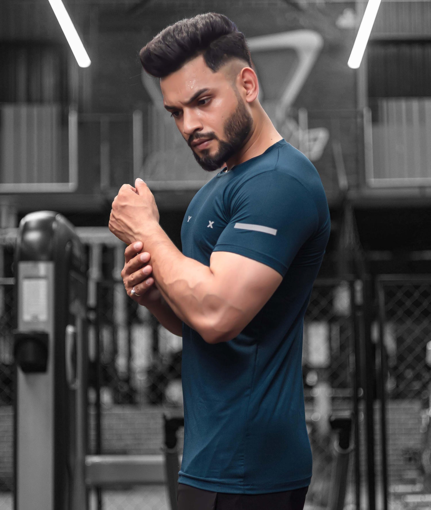 Ace GymX Tees: Teal Blue - GymX