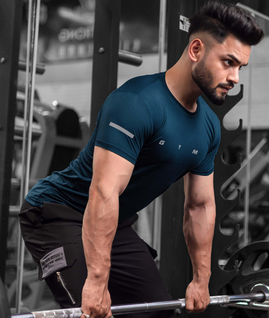 Ace GymX Tees: Teal Blue - GymX