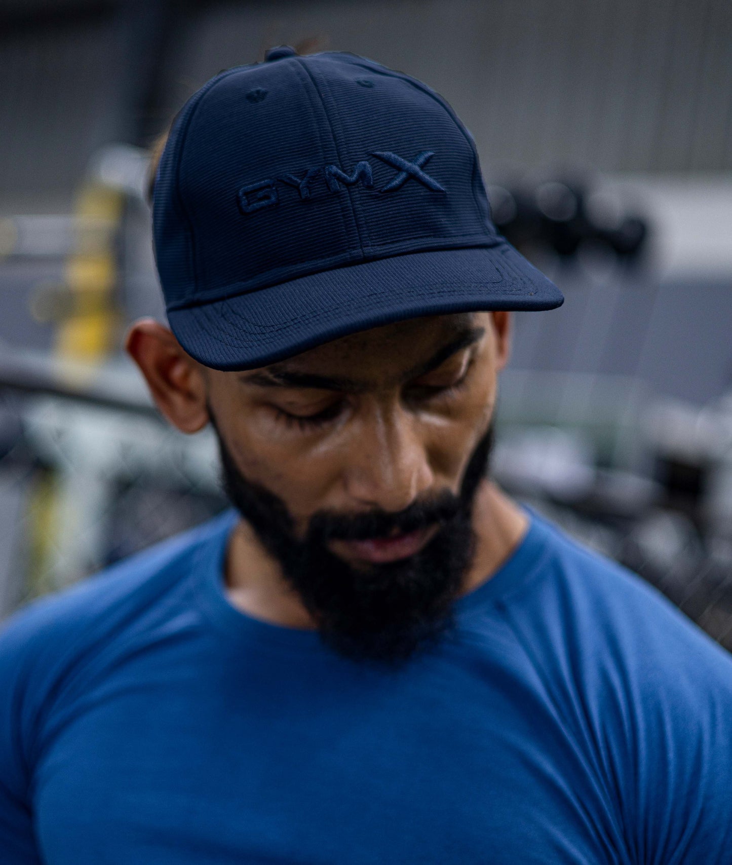 GymX Cotton Sports Head Caps: Magic Blue (Adjustable Strap)