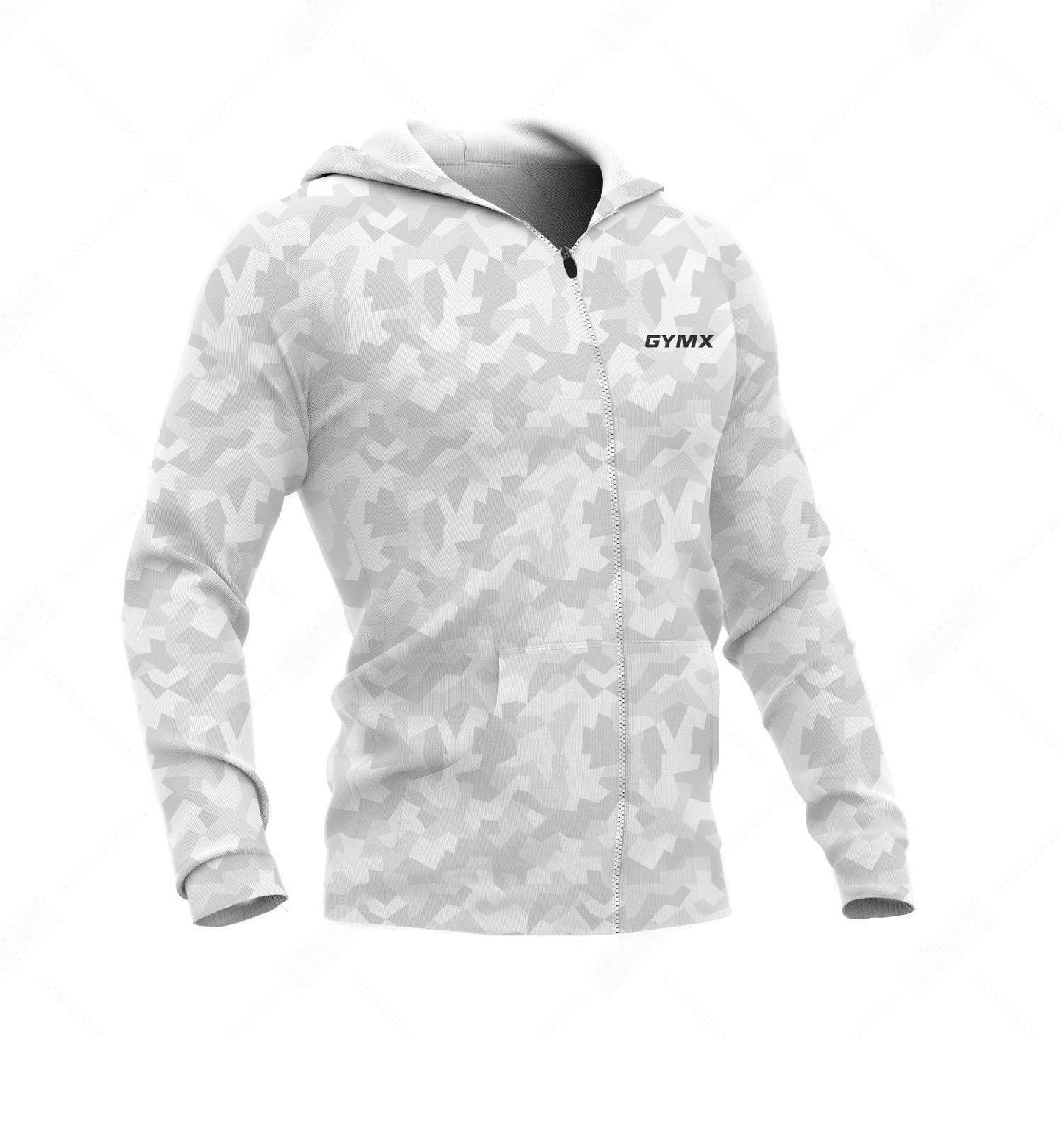 Arctic Frost White GymX Hoodie