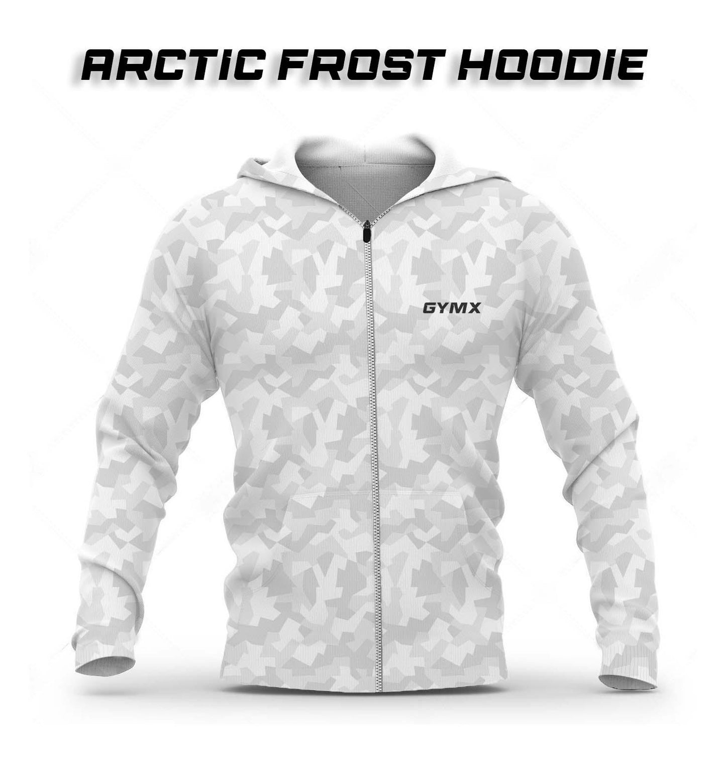 Arctic Frost White GymX Hoodie