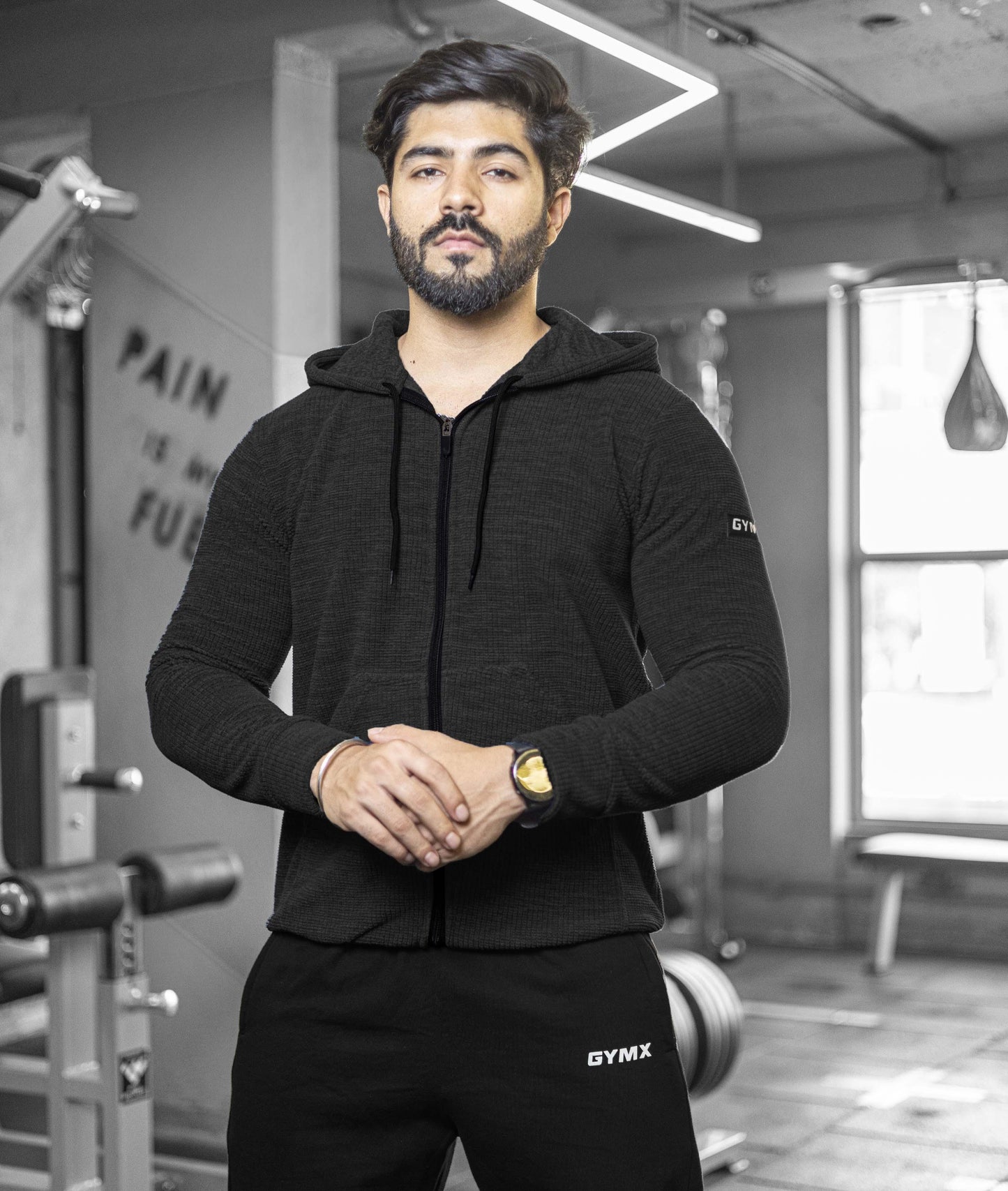 Heavy Duty GymX Hoodie: Carbon Grey - GymX