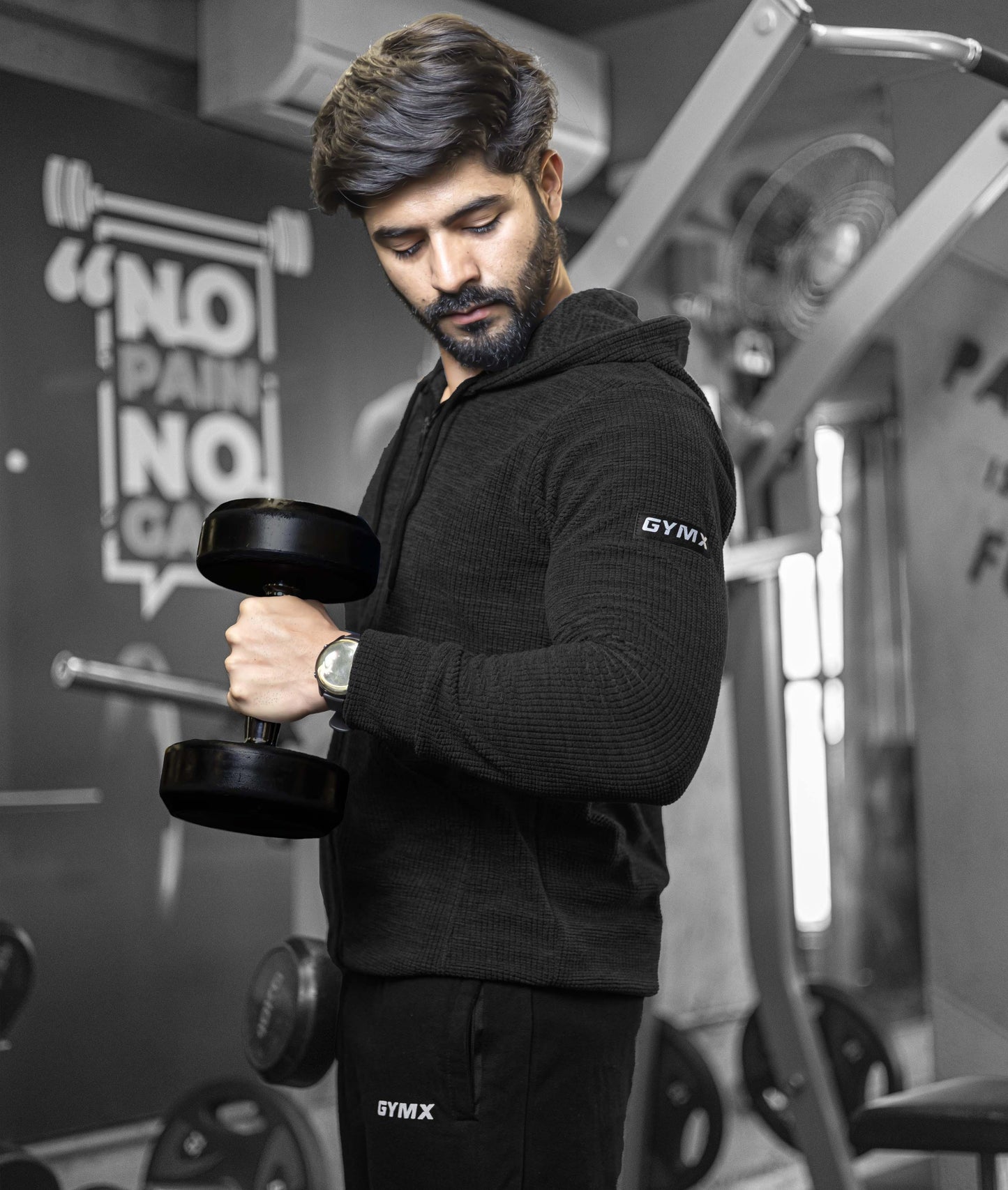 Heavy Duty GymX Hoodie: Carbon Grey - GymX