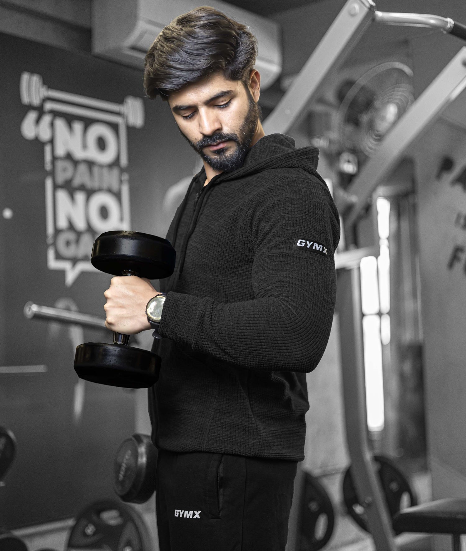 Heavy Duty GymX Hoodie: Carbon Grey - GymX