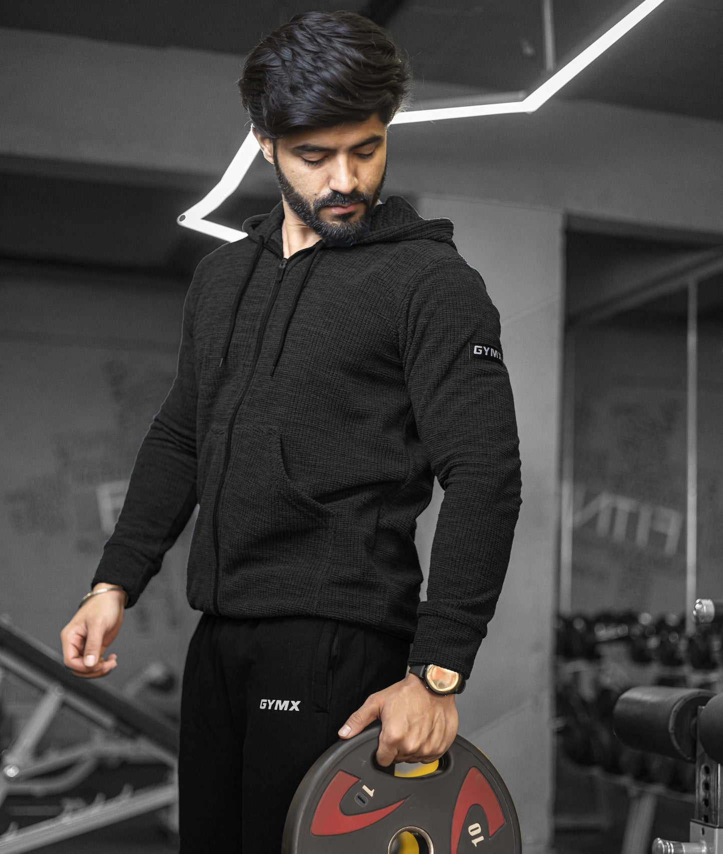 Heavy Duty GymX Hoodie: Carbon Grey - GymX
