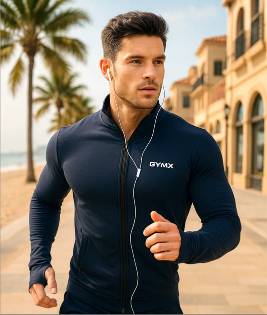 Velocity GymX Thumbhole Jackets: Striking Blue - Sale