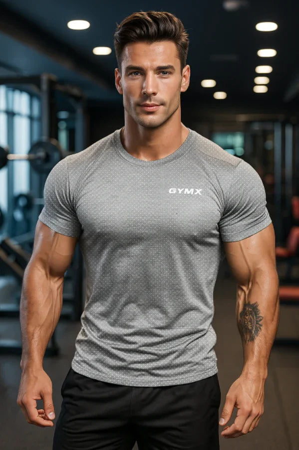 Nimbus GymX Tee: Cloud Grey - Sale