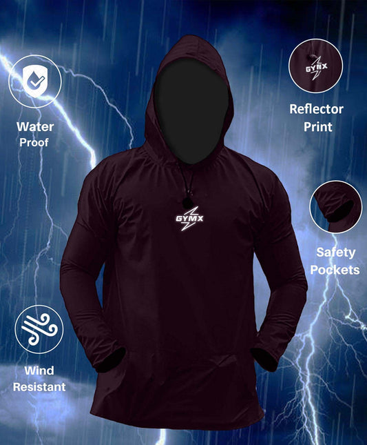 Storm Waterproof Jacket 2.0- Epic Maroon (with rainproof phone pockets) - Sale