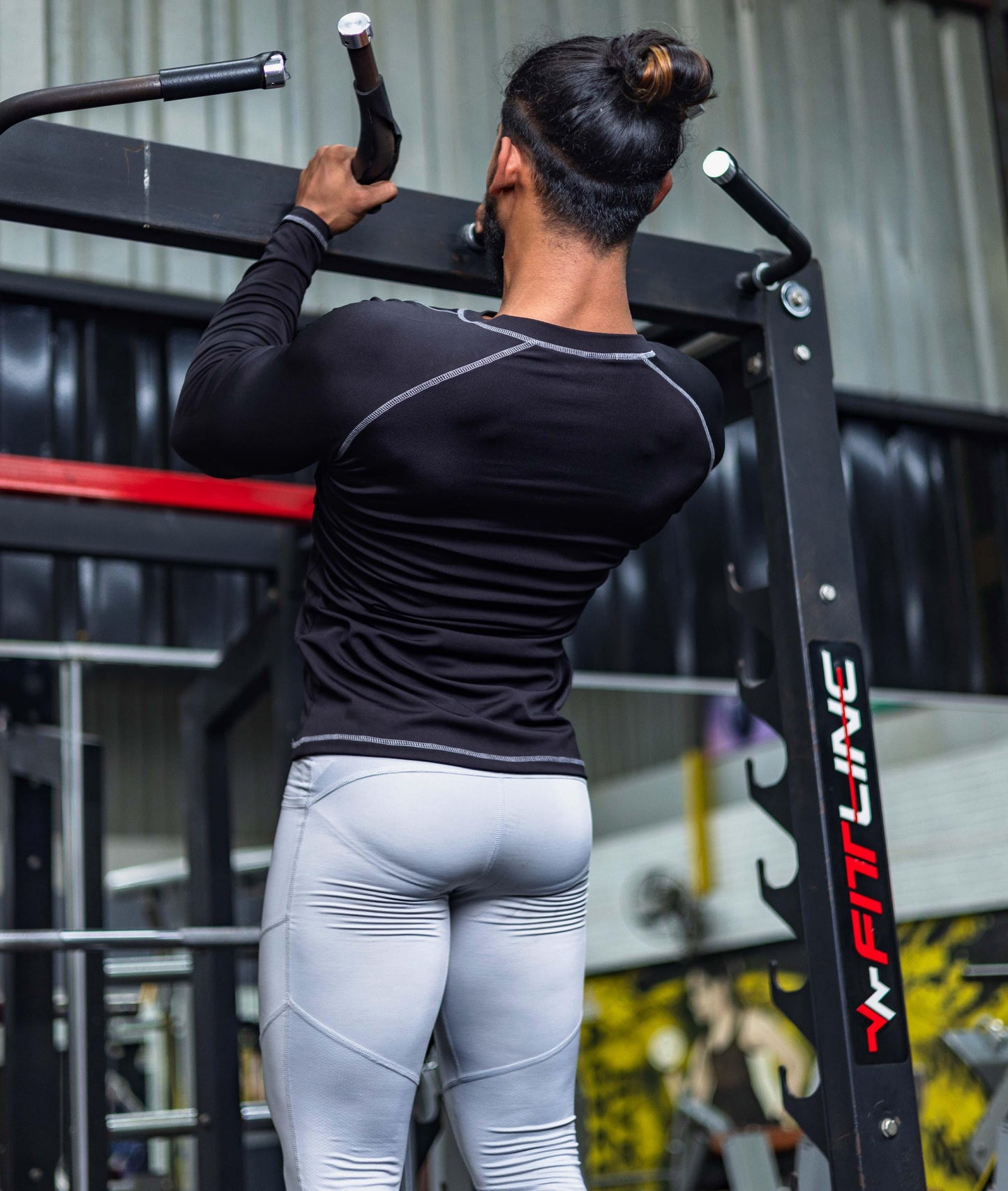 Compression GymX Full Sleeve Tee: Black - Sale - GymX