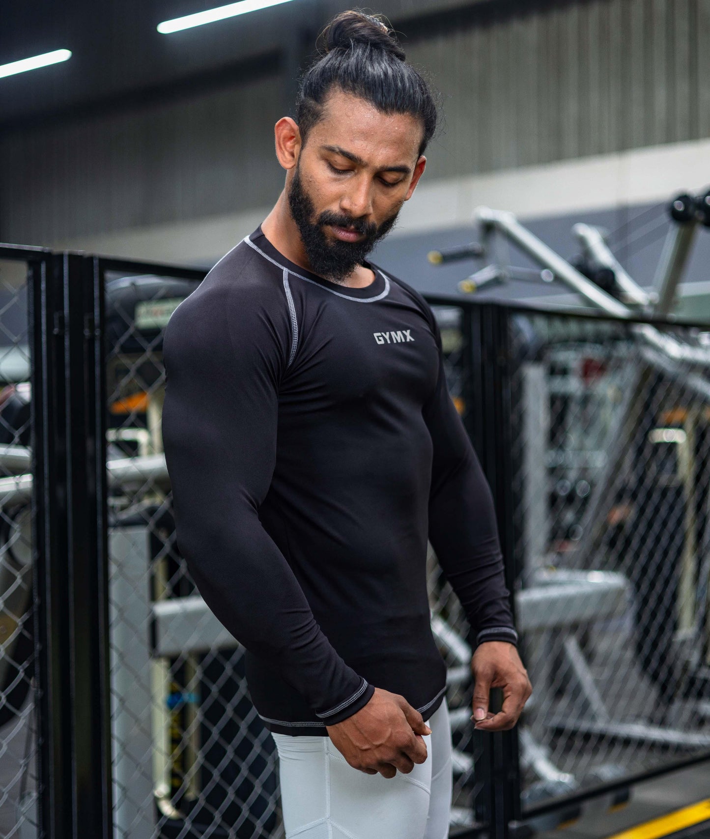Compression GymX Full Sleeve Tee: Black - Sale - GymX