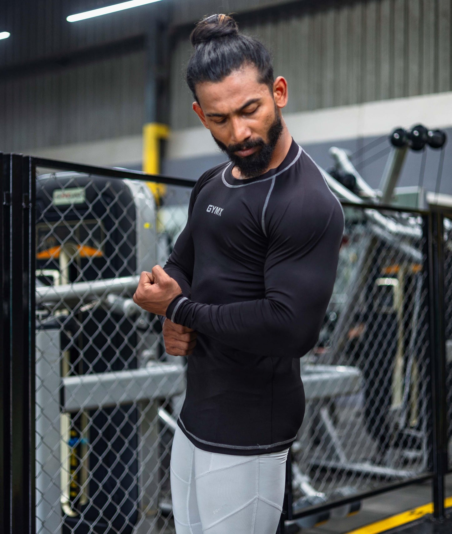 Compression GymX Full Sleeve Tee: Black - Sale - GymX