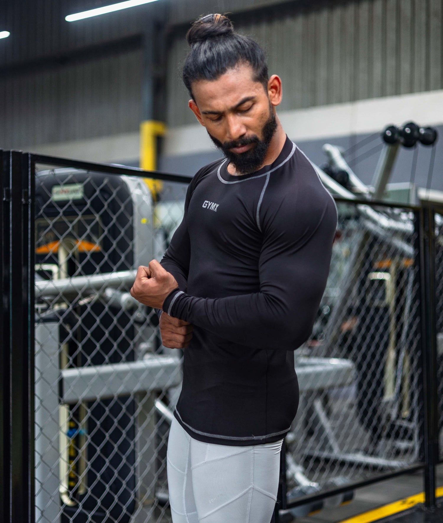 Compression GymX Full Sleeve Tee: Black - Sale - GymX