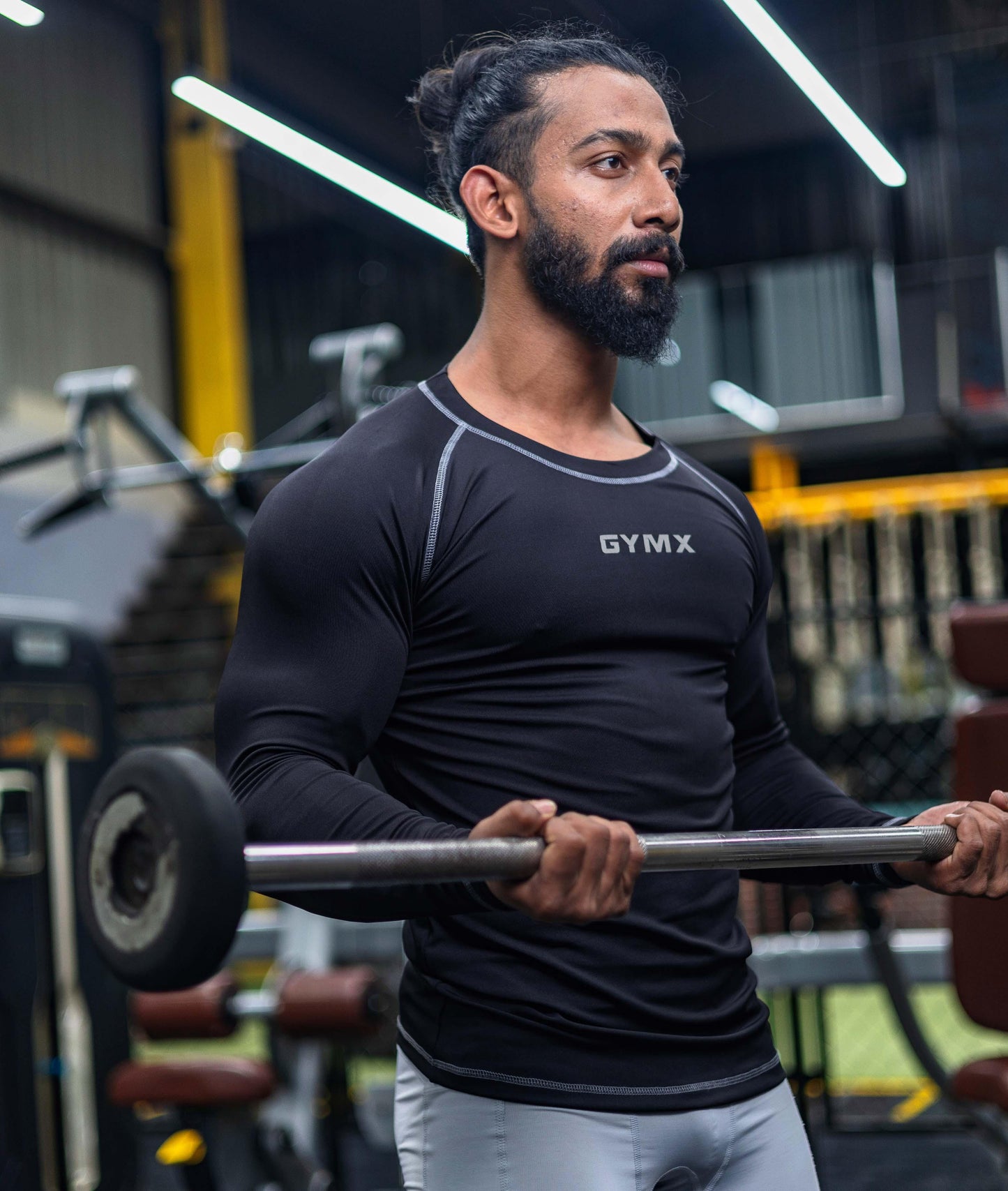 Compression GymX Full Sleeve Tee: Black - Sale - GymX