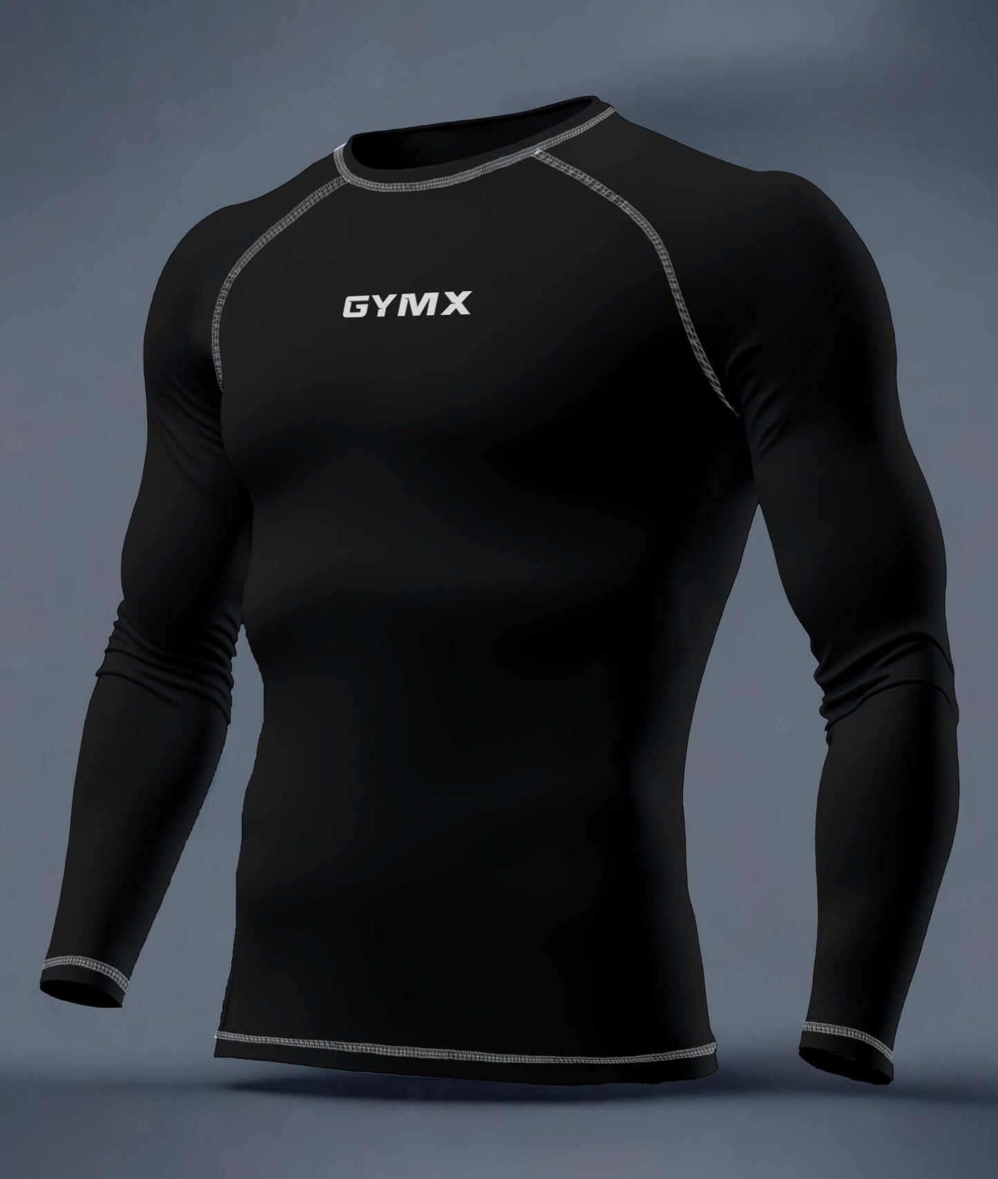Compression GymX Full Sleeve Tee: Black - Sale - GymX