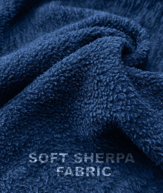 Sherpa Fleece Fluffy GymX Hoodie- Electric Blue - GymX