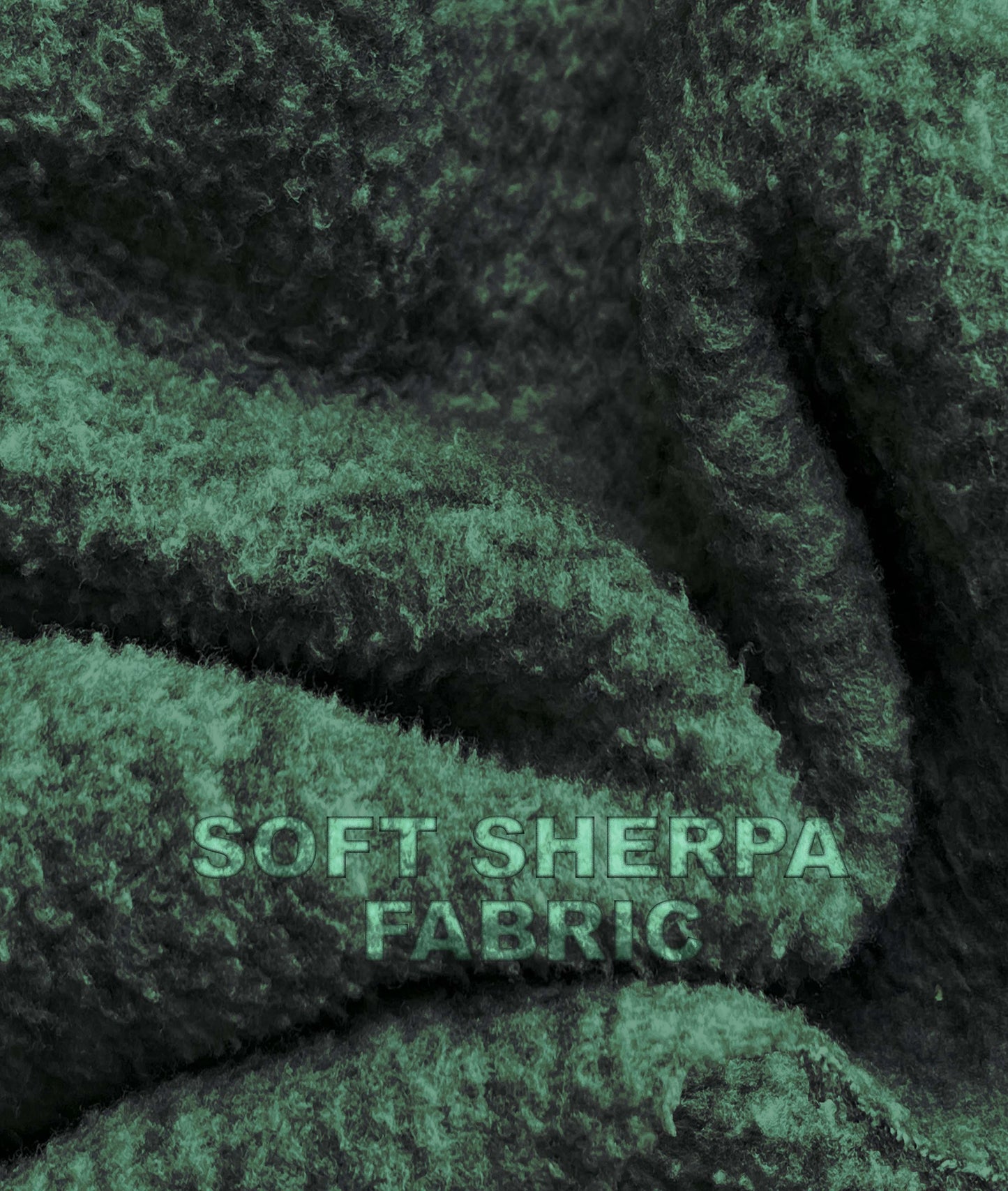 Sherpa Fleece Fluffy GymX Hoodie- Forest Green