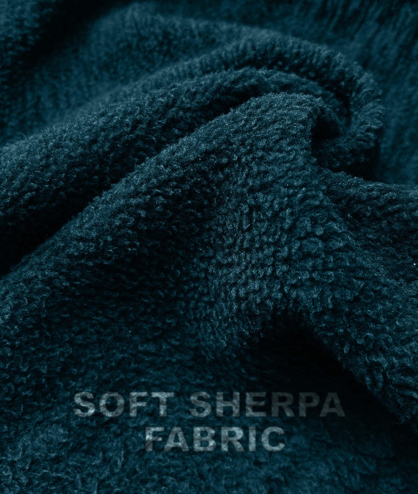 Sherpa Fleece Fluffy GymX Hoodie- Teal Green