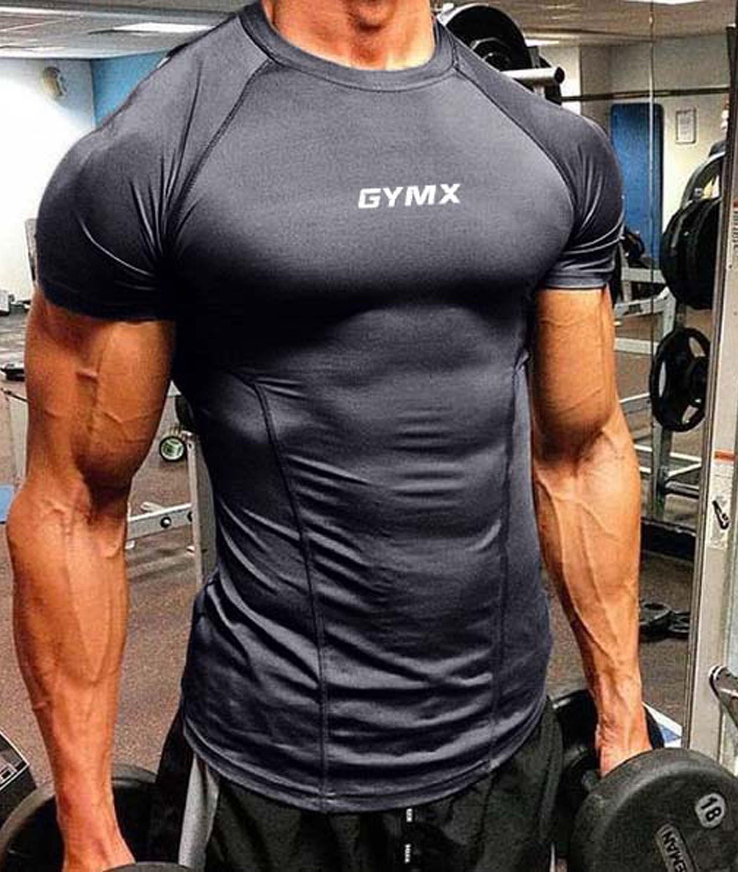 Viking Pro GymX Compression Tee: Bullet Grey