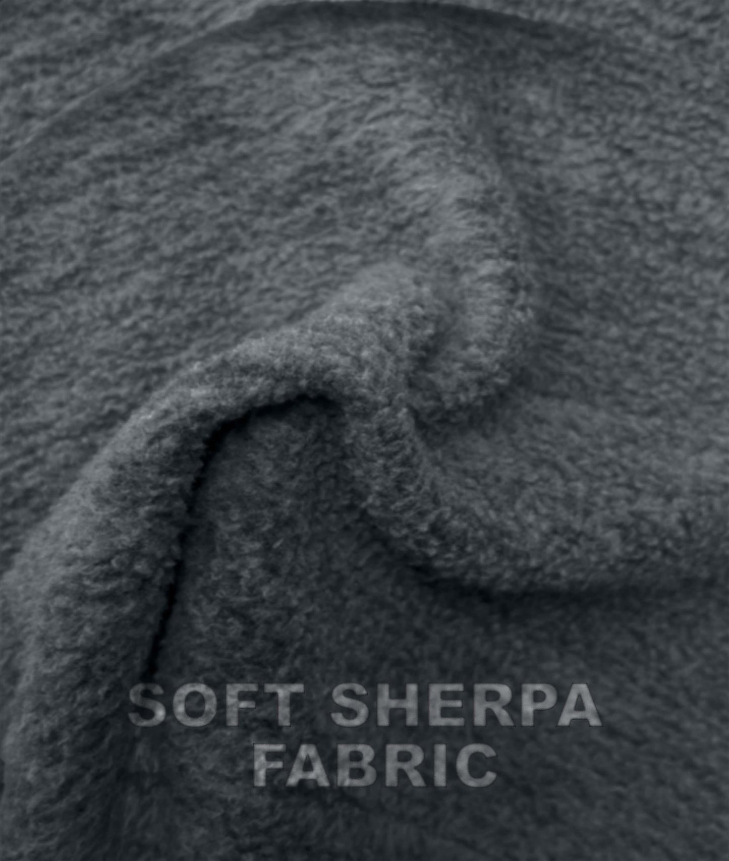 Sherpa Fleece Fluffy GymX Hoodie- Charcoal Grey